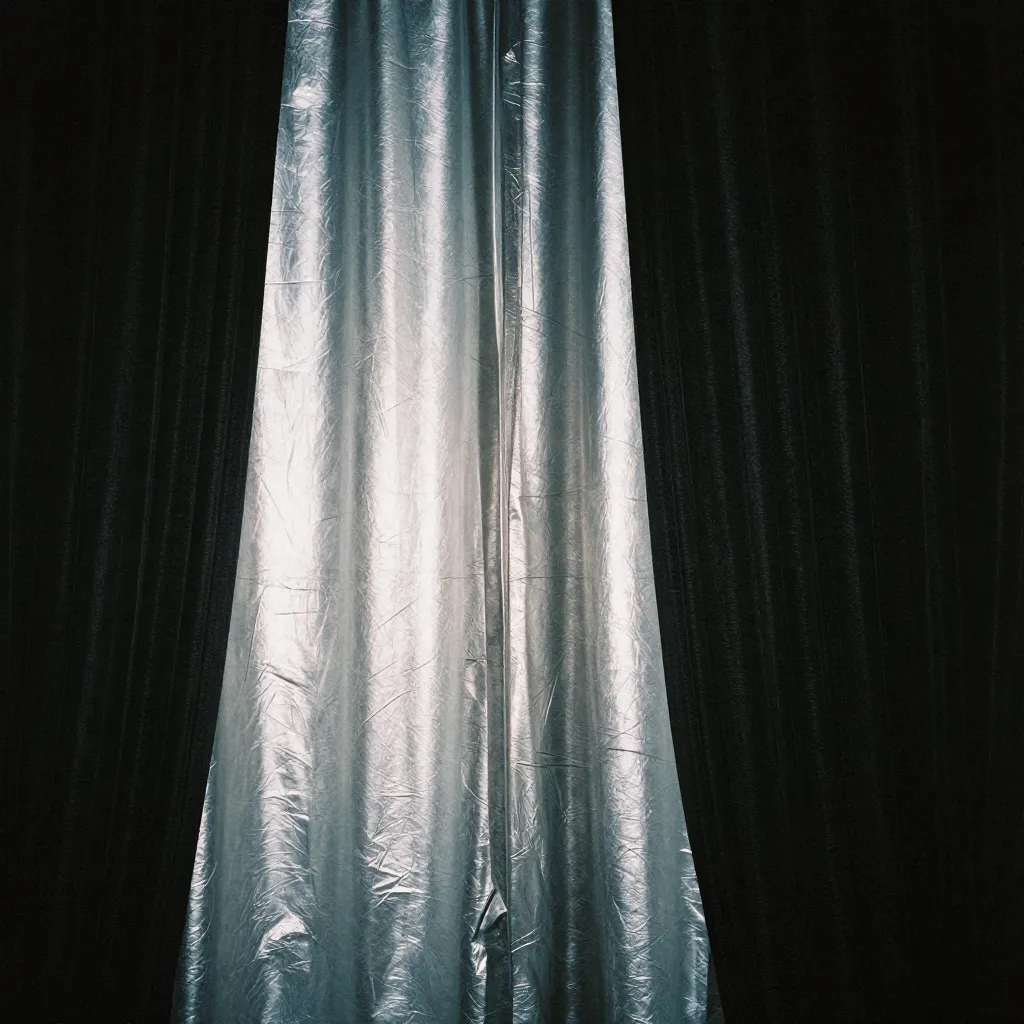 Elegant thermal curtains in modern interior